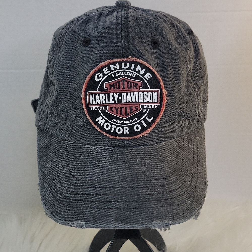 Harley-Davidson Black‎ Distressed Hat OS